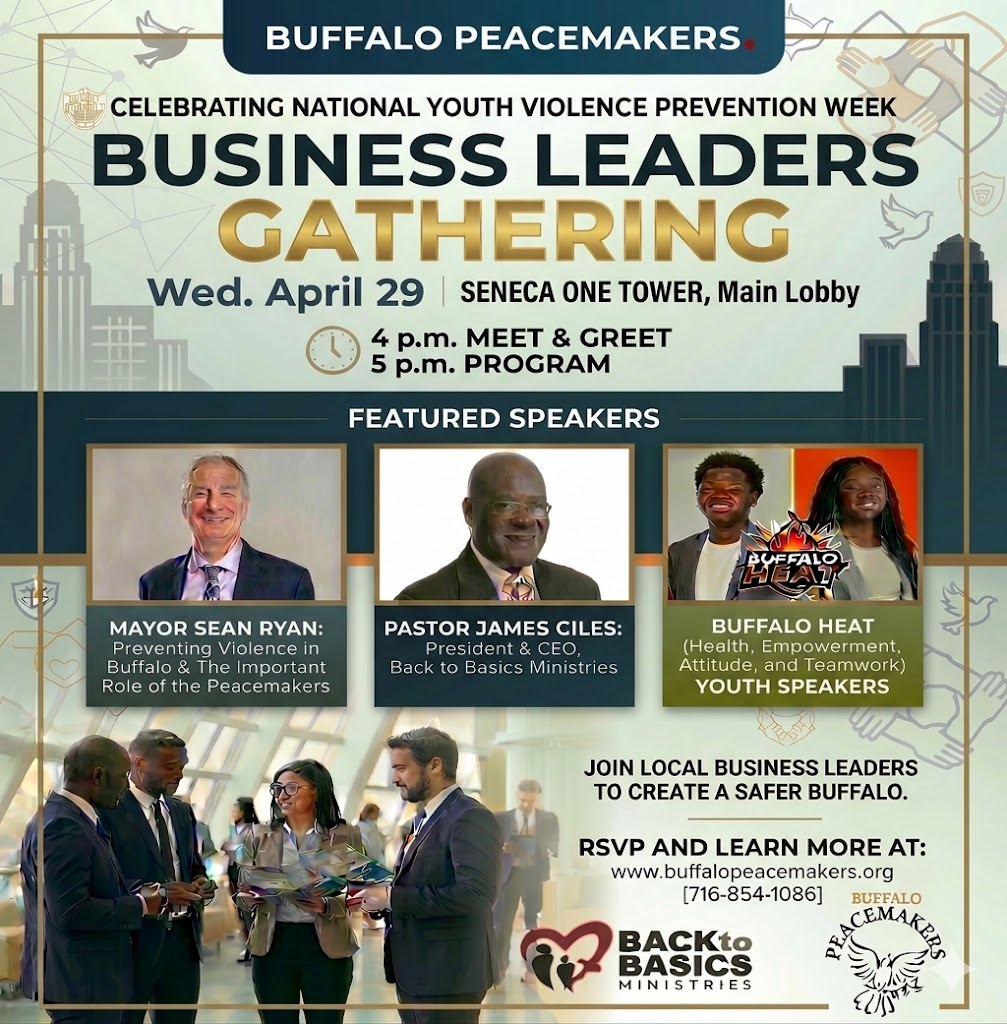 Celebrating National Youth Violence Prevention Week Buffalo Peacemakers Business Leaders Gathering